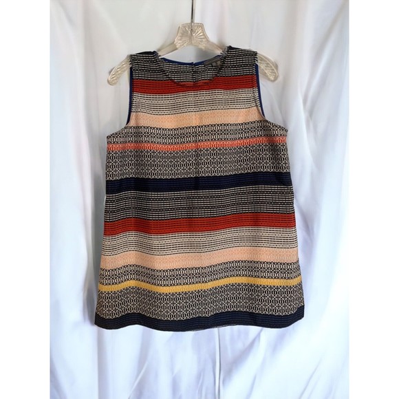 Vince Camuto Geometric Pattern Sleeveless Tunic Blouse Size Medium - Picture 1 of 13